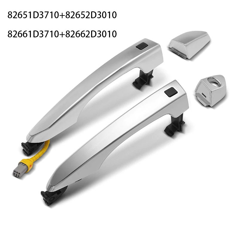 Chrome Smart Key Exterior Door Handles — Hyundai Tucson (82651D3710, 82661D3710)