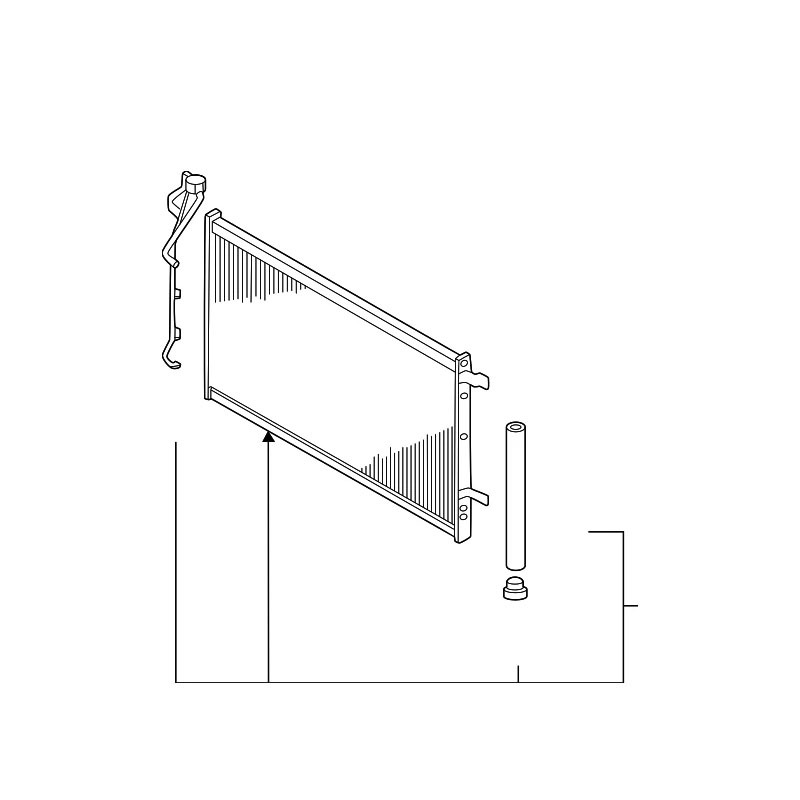 Air Conditioning Condenser — Kia K5 2025-2026 (97606L1550)